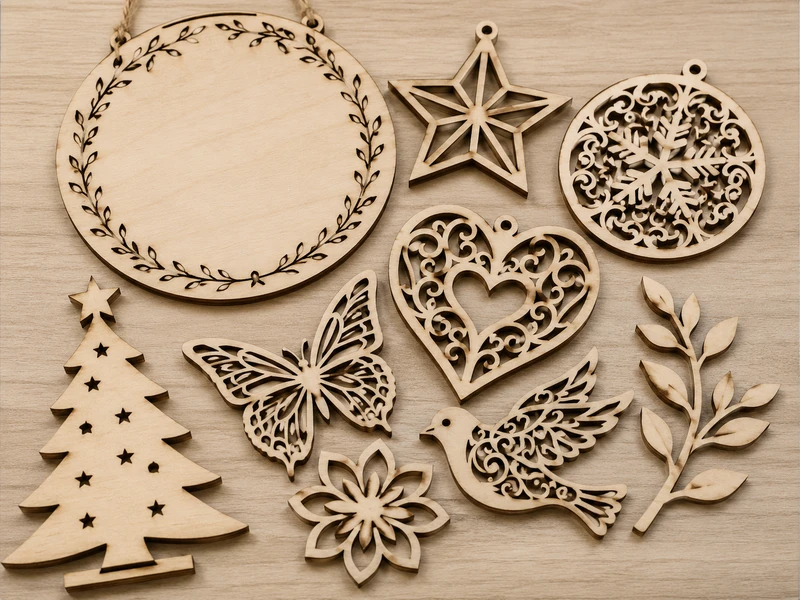 Laser-Cut Wood Products — custom wooden craft product